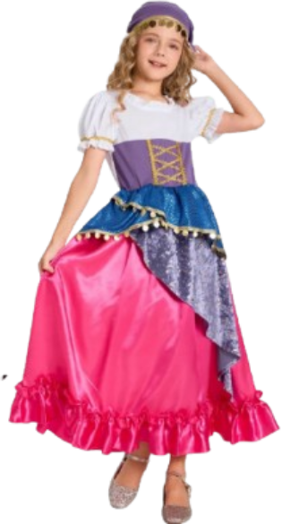 Gypsy Girl Costume with Dress & Headpiece | 95157 - Toys & Games - Lebanon
