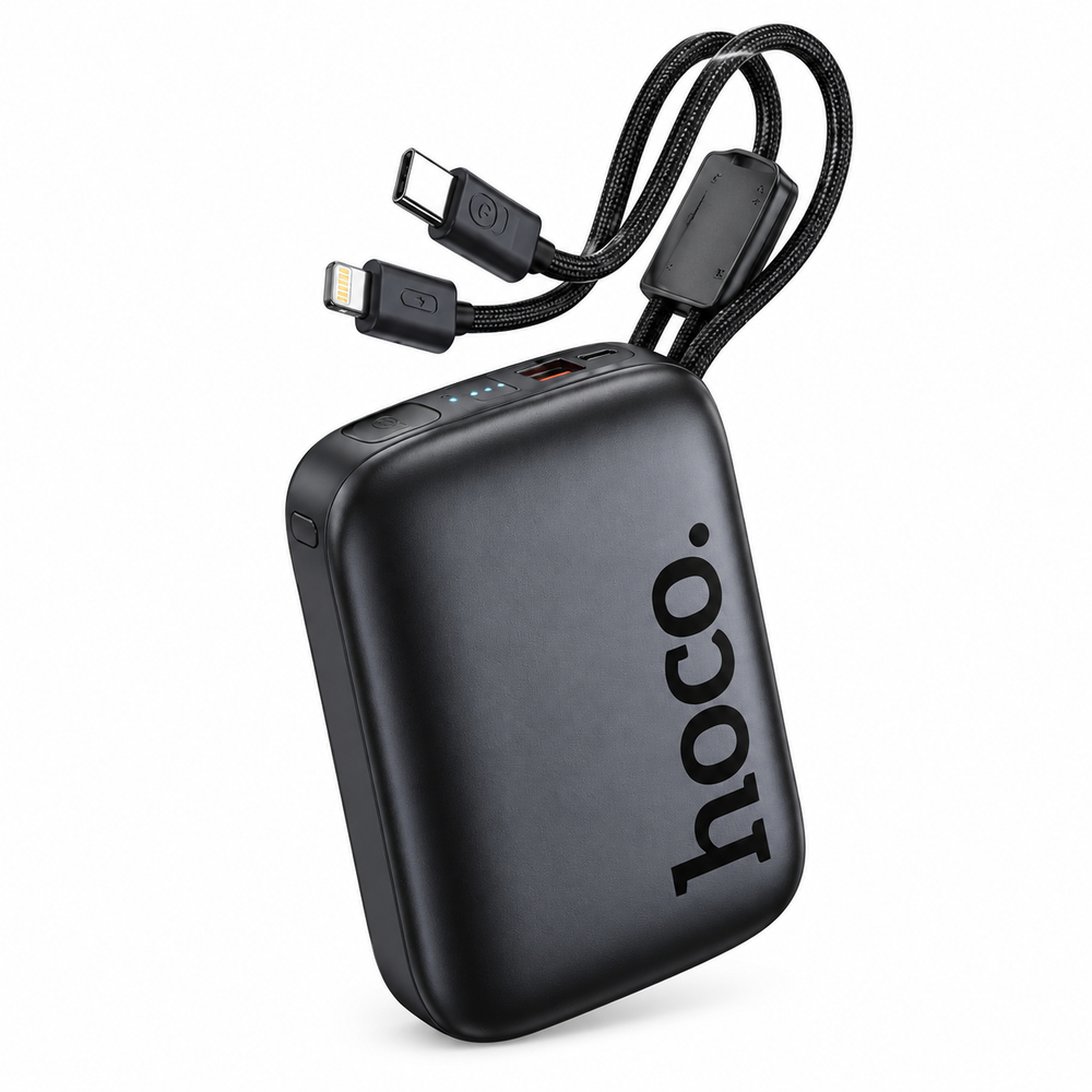 Hoco Hoco 20000mAh 22.5W Power Bank with 2 Built-In Cables | Q55 - Phones & Wearables - Lebanon