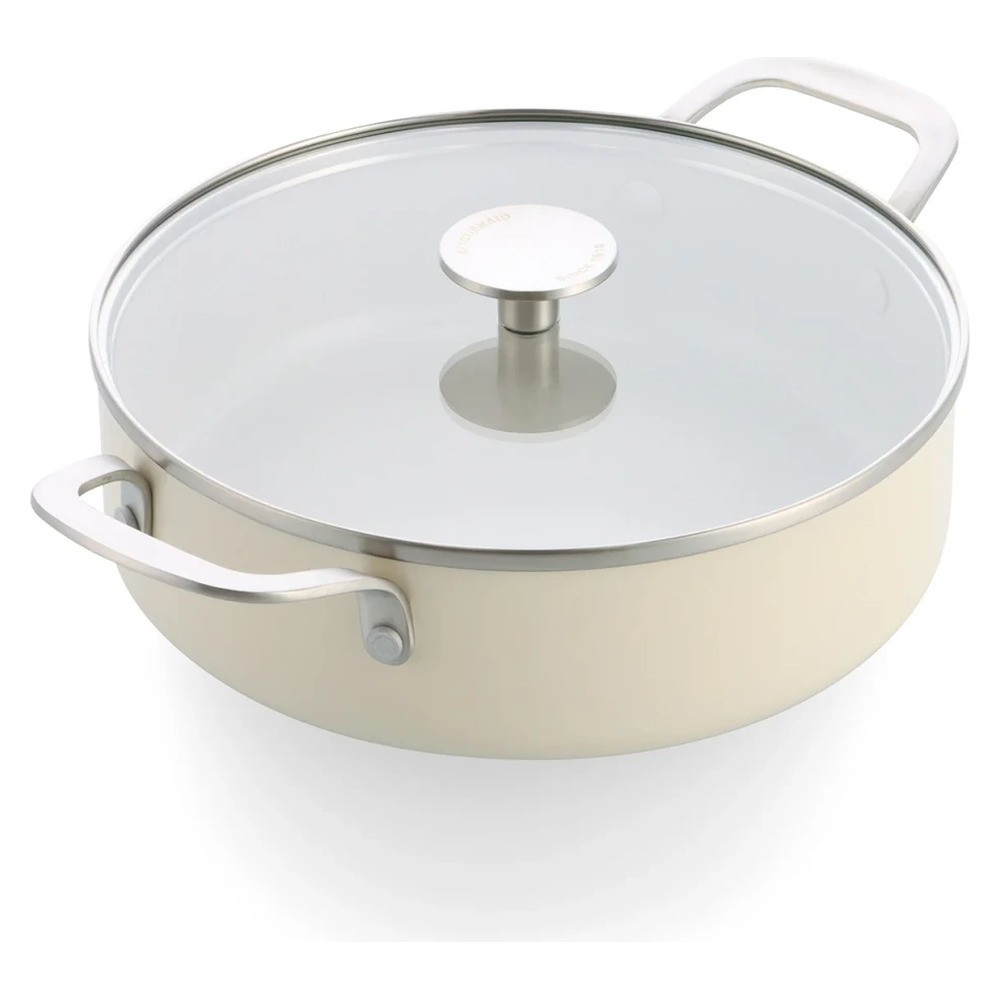 KitchenAid 28cm 4.28L Non-Stick Aluminium Ceramic Skillet with Glass Lid | CC010433-001