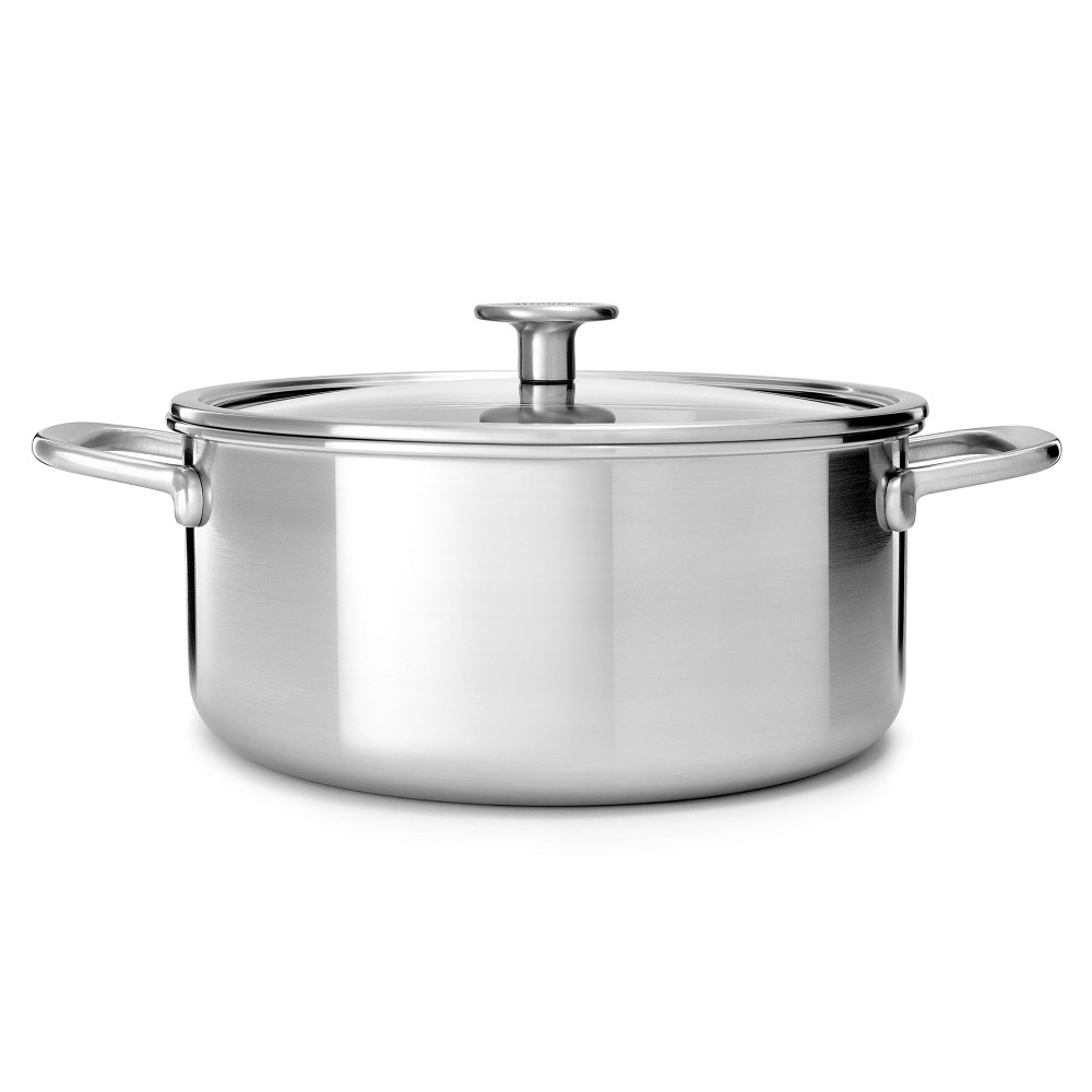 KitchenAid KitchenAid 20cm 3.11L Stainless Steel Casserole with Tempered Glass Lid | CC003259-001 - Home & Kitchen - Lebanon