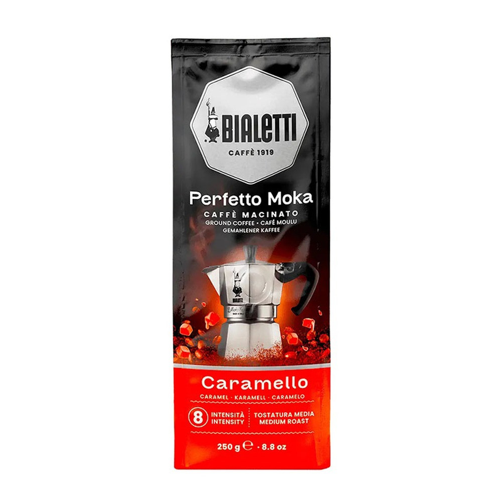Bialetti Bialetti Ground Coffee Perfetto Moka Caramello 250G | BIA096080467 - Home & Kitchen - Lebanon