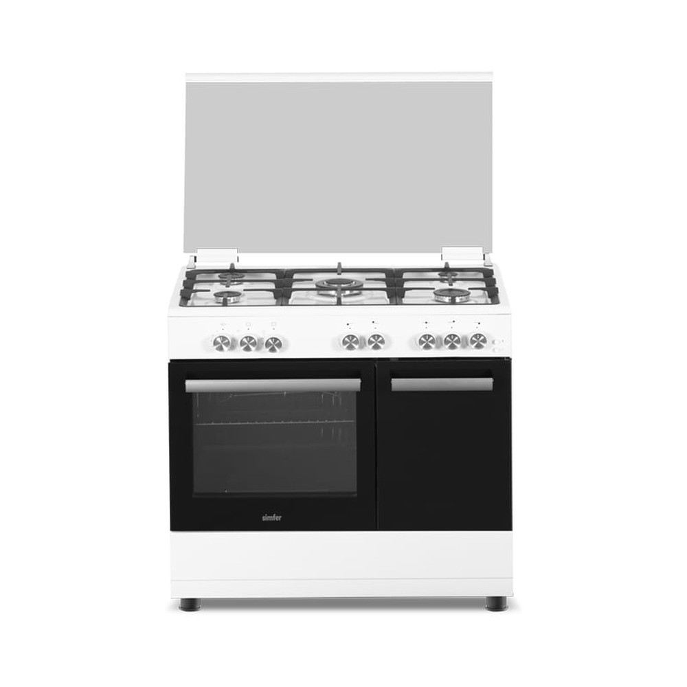Simfer Cooker Gas Cooker White 90cm | MFB1-9502SGWBB