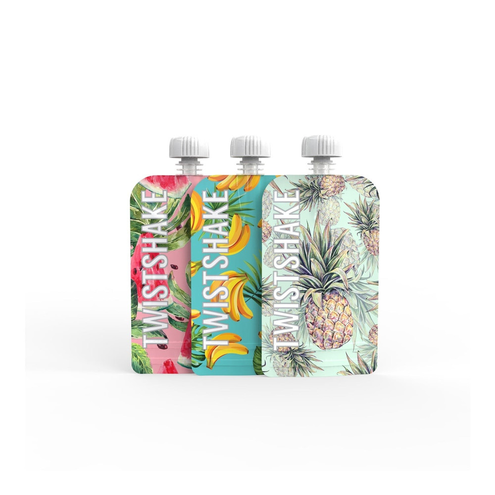 Twistshake Twistshake Reusable Baby Food Squeeze Bags 100ml & 220ml - Home & Kitchen - Lebanon