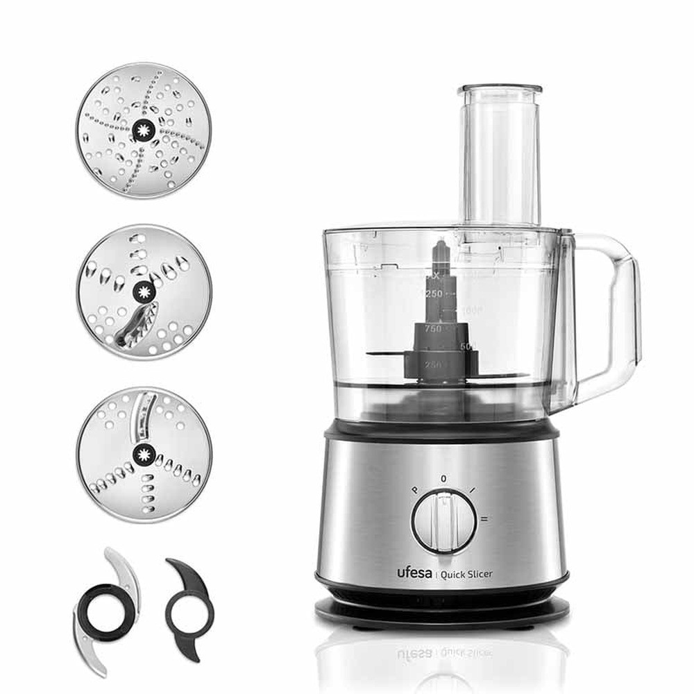 Ufesa Ufesa Food Processor Quick Slicer 1200W 1.5L Stainless Steel | UFSWSHAQUICKSLICER - Home & Kitchen - Lebanon