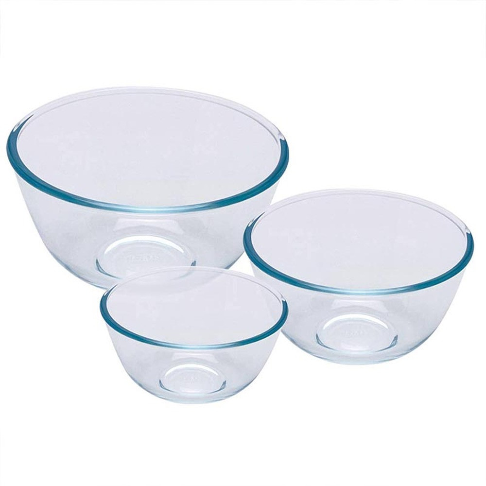 Pyrex Pyrex Bowls Set 3 Borosilicate Glass 0.5L-2L | 91449 - Home & Kitchen - Lebanon