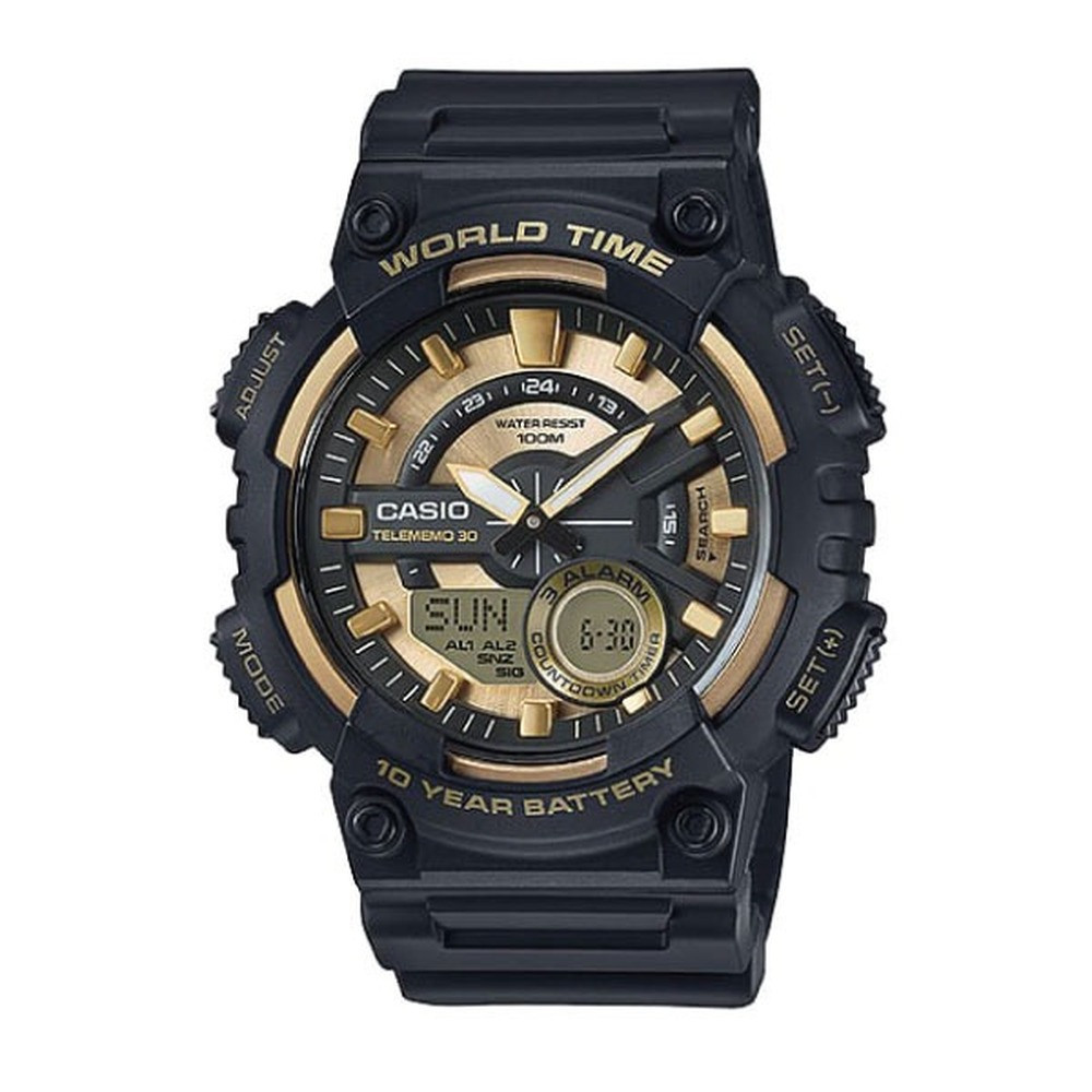Casio casio-3h-men-watch- Men's Sports Watch Black Digital Analog | AEQ-110BW-9AVDF - Computers & Tech - Lebanon