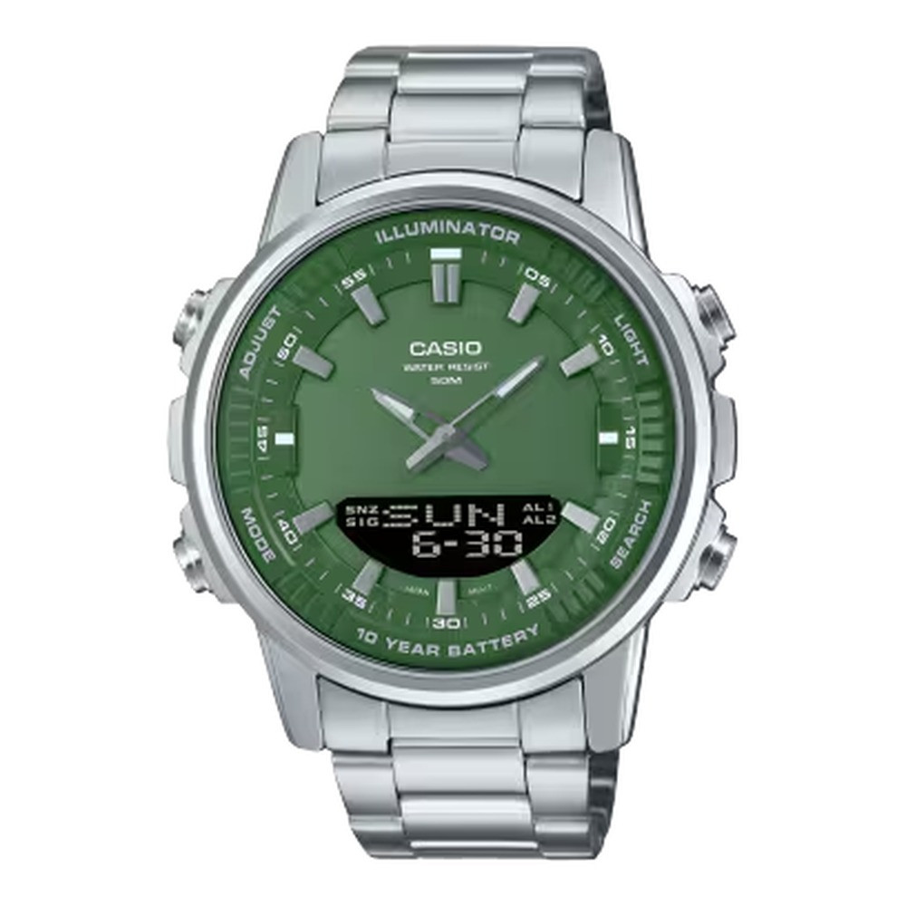 Casio Casio Analog-Digital Watch Metal Design | AMW-880D-3AVDF - Computers & Tech - Lebanon