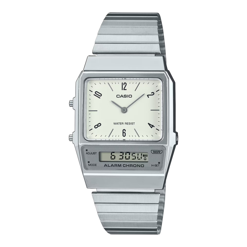 Casio Casio Unisex Watch Analog LCD White | AQ-800E-7A2DF - Computers & Tech - Lebanon