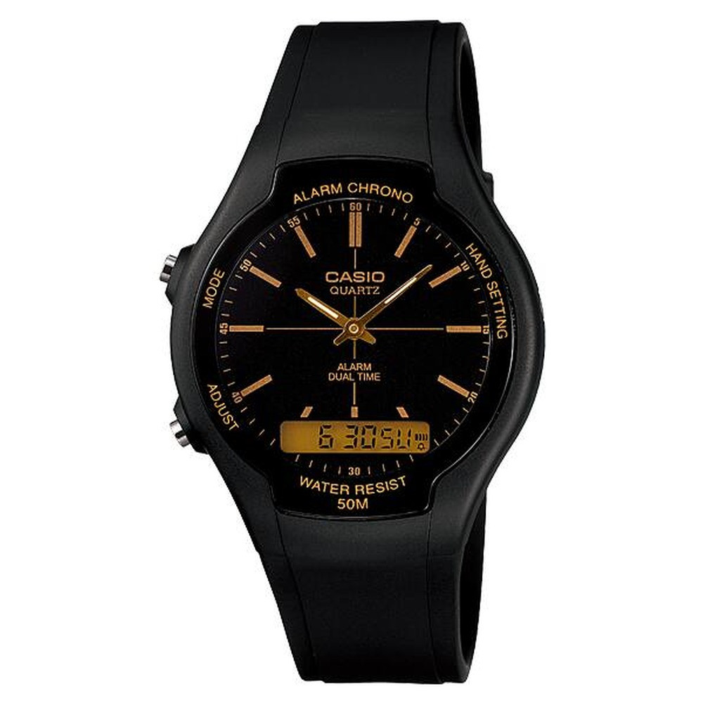 Casio Analog Digital Watch Black | AW-90H-9EVDF