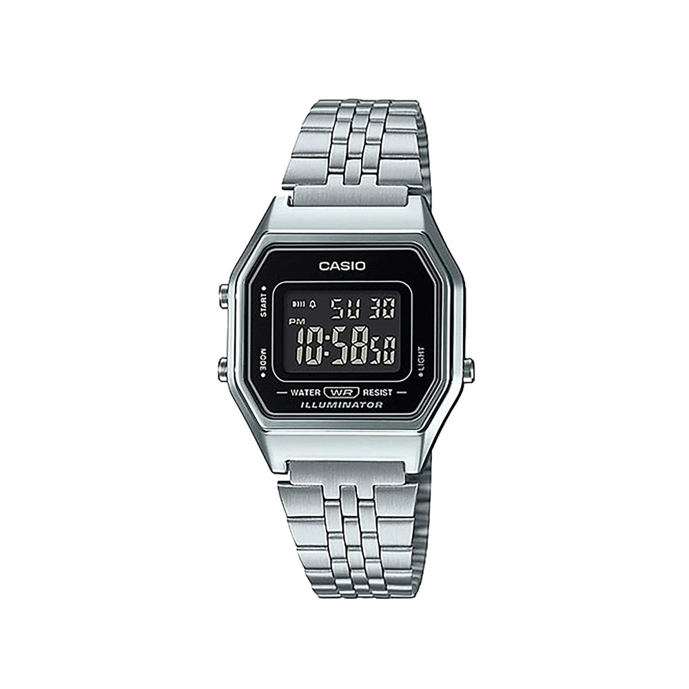Casio Casio digital watch Silver Stainless Steel | LA680WA-1BDF - Computers & Tech - Lebanon