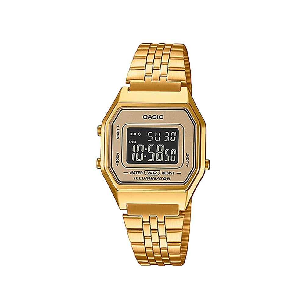 Casio Casio Digital Watch Gold Resin Case Stainless Steel | LA680WGA-9BDF - Computers & Tech - Lebanon