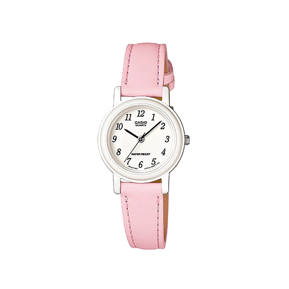 Casio Casio casio-3h-women-watch- Women's Watch White Rose Leather | LQ-139L-4B1DF - Computers & Tech - Lebanon
