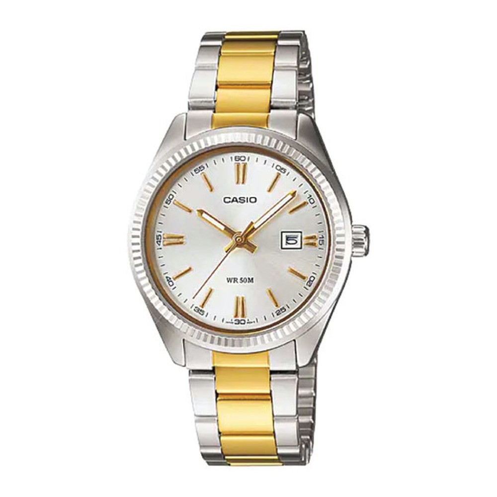 Casio Casio Analog Watch Silver Women | LTP-1302SG-7AVDF - Computers & Tech - Lebanon