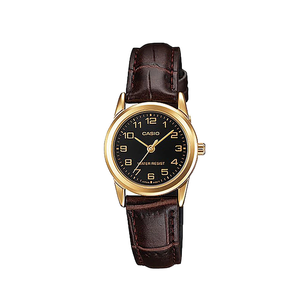 Casio Casio Women 3H Watch Gold Black Dial | LTP-V001GL-1BUDF - Other - Lebanon