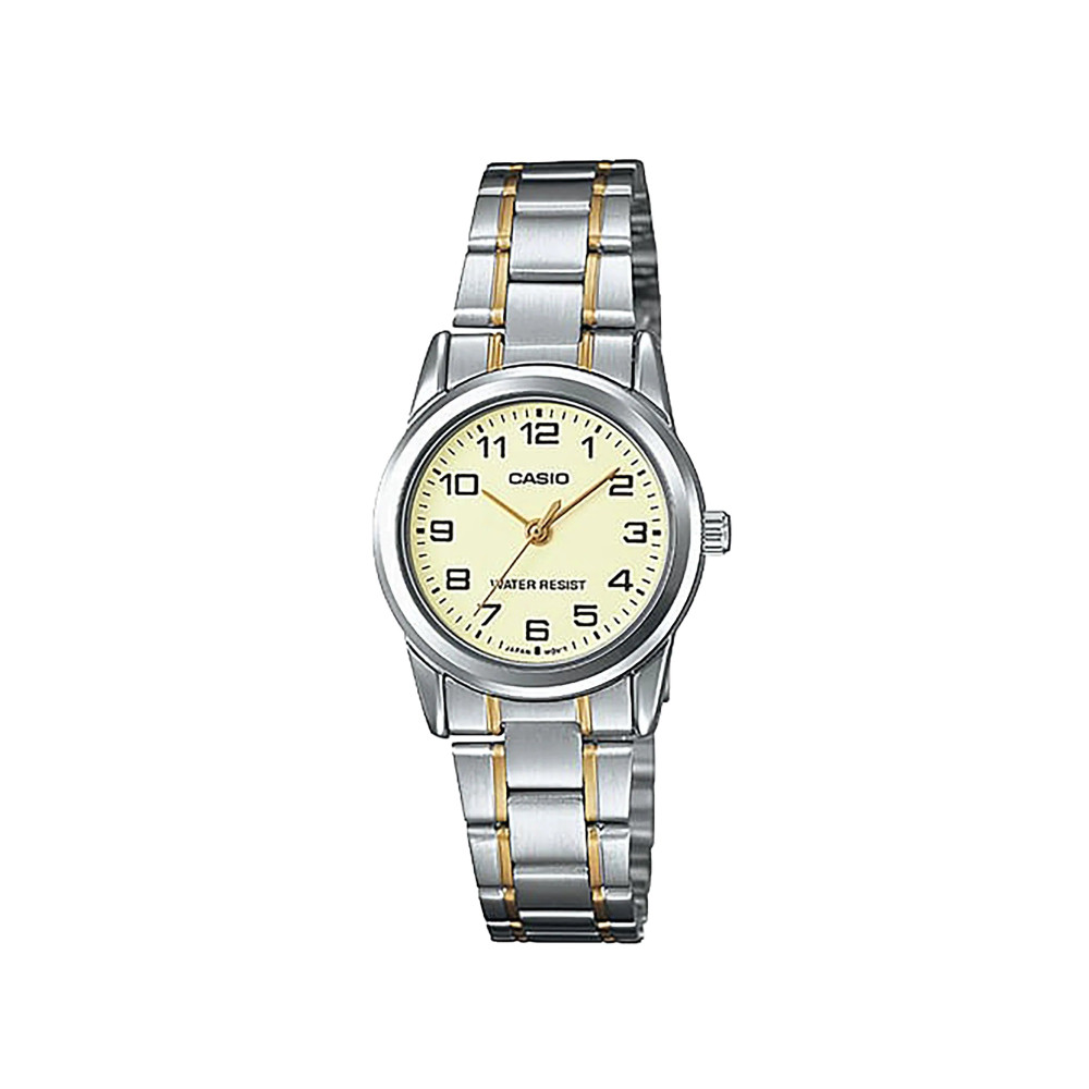 Casio Casio casio-women-3h-watch- Women's Watch Gold & Silver Beige Dial | LTP-V001SG-9BUDF - Other - Lebanon