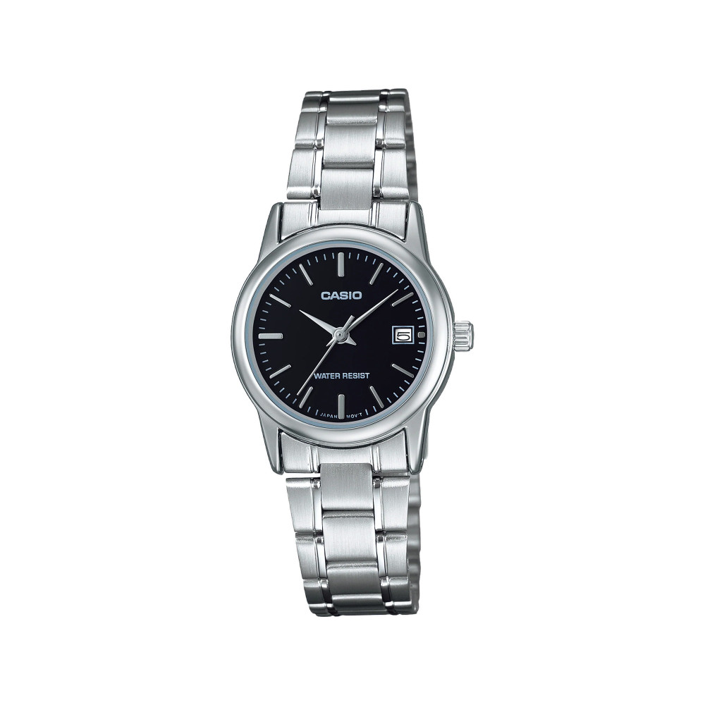 Casio Casio casio-women-3h-watch- Women's Watch Silver Black Dial 31mm | LTP-V002D-1AUDF - Sports & Outdoors - Lebanon