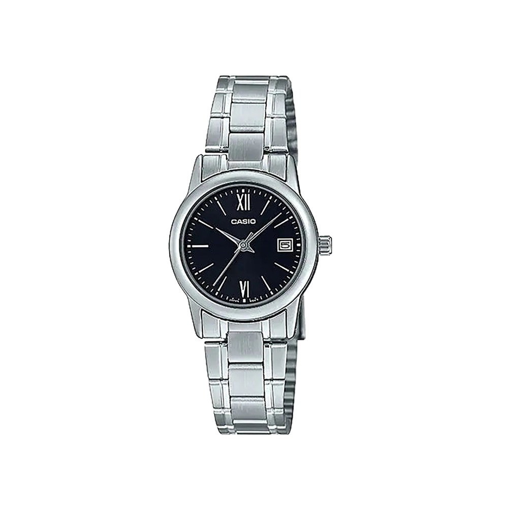 Casio Casio Women 3H Stainless Steel Watch Silver | LTP-V002D-1B3UDF - Sports & Outdoors - Lebanon
