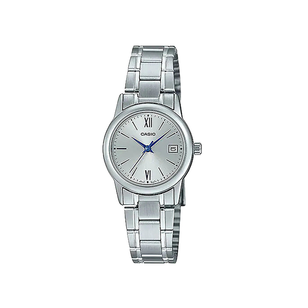 Casio Casio casio-women-3h-watch- Women's Watch Silver Stainless Steel | LTP-V002D-7B3UDF - Beauty & Personal Care - Lebanon