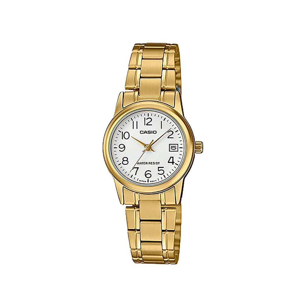 Casio Casio casio-women-3h-watch- Women’s Gold Stainless Steel Watch | LTP-V002G-7B2UDF - Sports & Outdoors - Lebanon