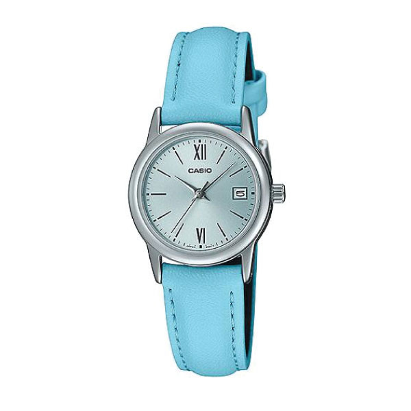 Casio Casio 3H Women's Watch Blue Dial 25mm | LTP-V002L-2B3UDF - Computers & Tech - Lebanon