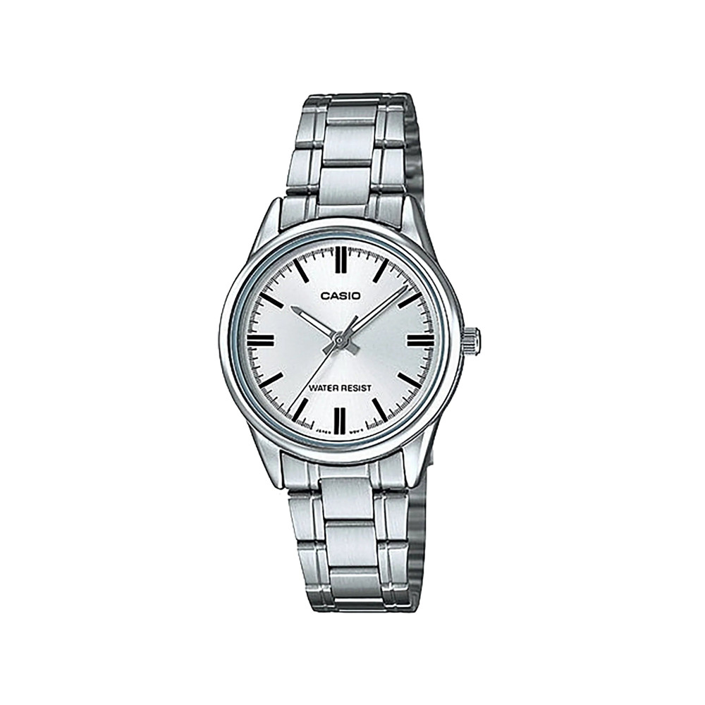 Casio Casio casio-women-3h-watch- Women's Analog Watch Silver 34mm | LTP-V005D-7AUDF - Sports & Outdoors - Lebanon