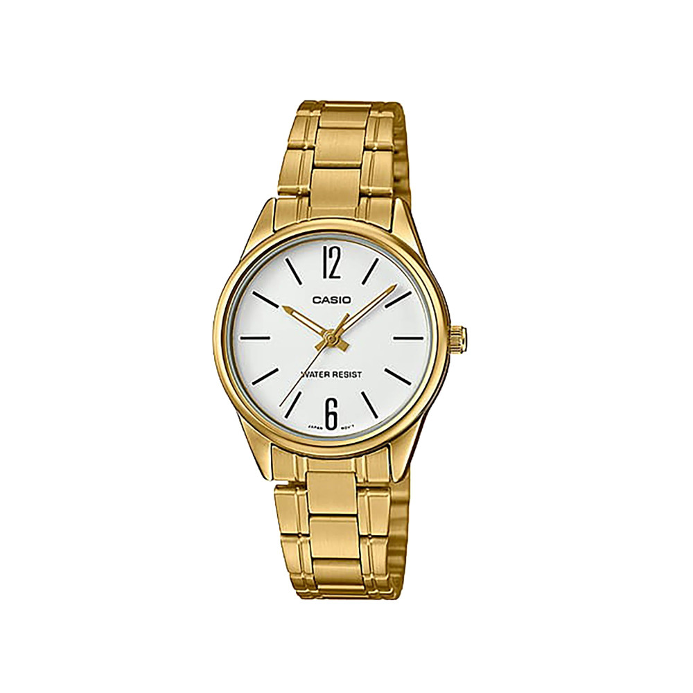 Casio Casio casio-women-3h-watch- Women Watch Gold Stainless Steel | LTP-V005G-7BUDF - Sports & Outdoors - Lebanon