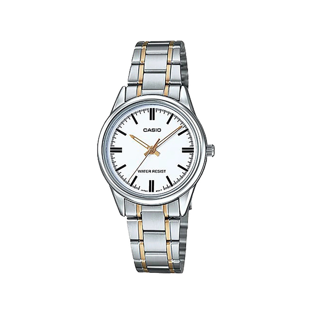 Casio Casio casio-women-3h-watch- Women's Watch Silver 28mm | LTP-V005SG-7AUDF - Home & Kitchen - Lebanon