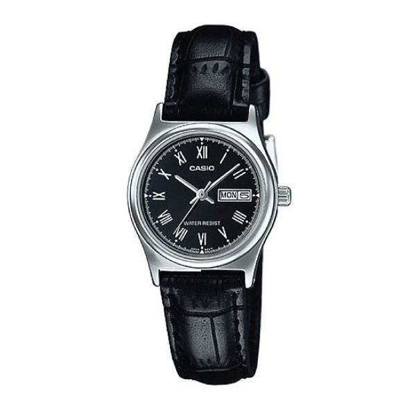 Casio 3H Women's Watch Silver Day-Date | LTP-V006L-7BUDF