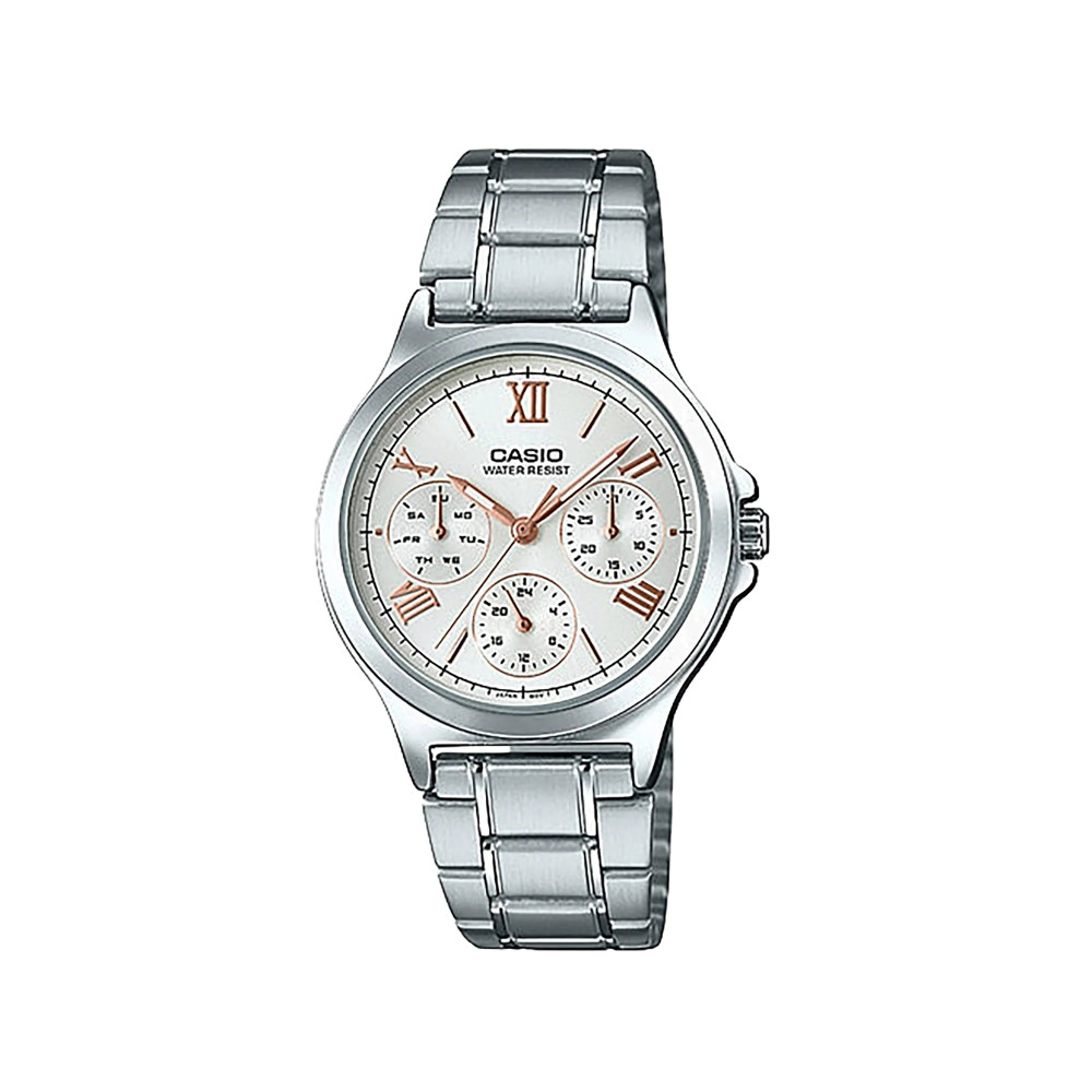 Casio Casio Analog Watch Stainless Steel White | LTP-V300D-7A2UDF - Computers & Tech - Lebanon