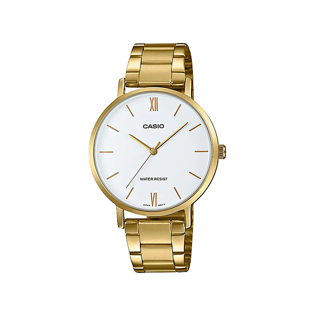 Casio casio-women-3h-watch- Women's Watch Gold Stainless Steel | LTP-VT01G-7BUDF - Beauty & Personal Care - Lebanon