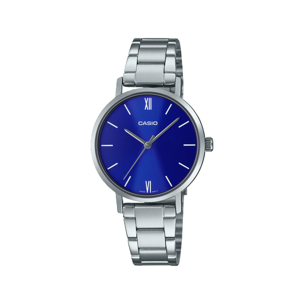 Casio Casio casio-women-3h-watch- Women’s Stainless Steel Watch Blue Dial | LTP-VT02D-2AUDF - Sports & Outdoors - Lebanon