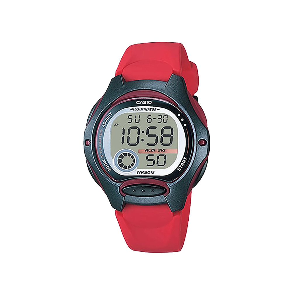 Casio Casio Digital Watch Red Resin 38mm | LW-200-4AVDF - Computers & Tech - Lebanon