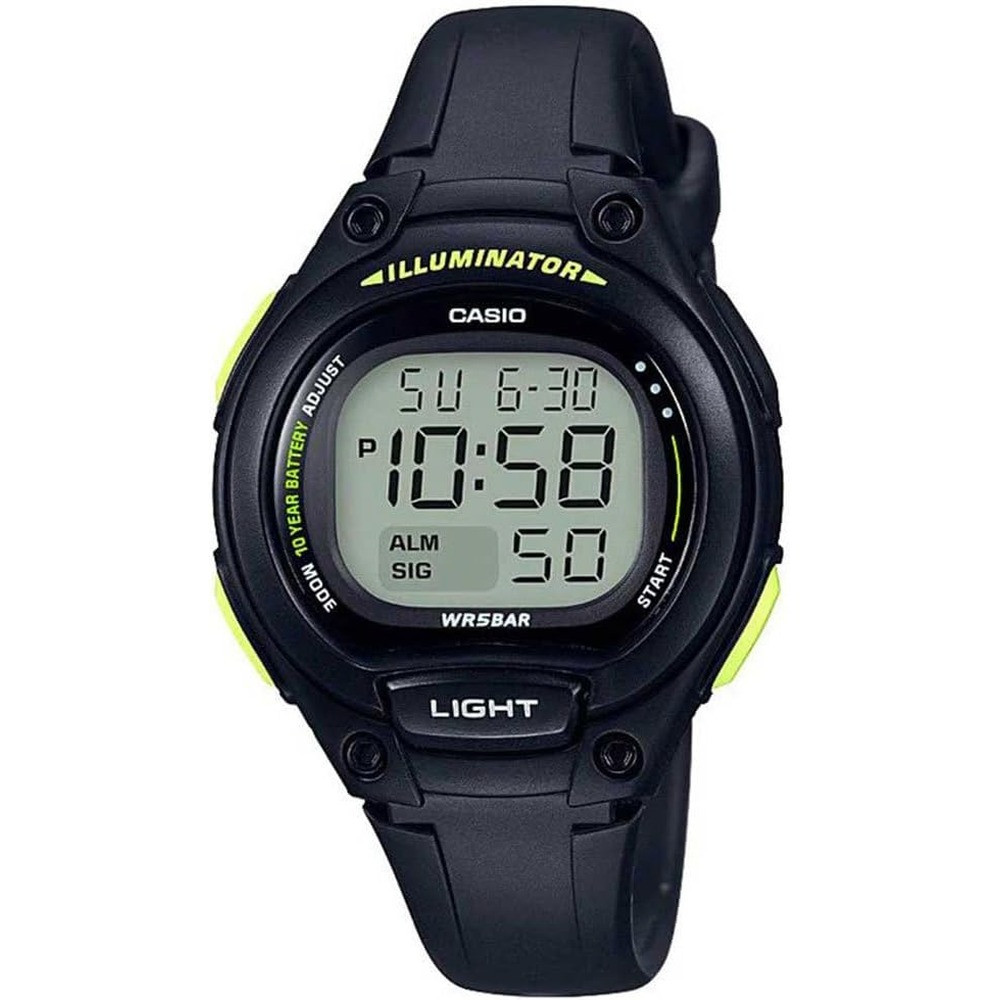 Casio Casio Digital Watch Lightweight Black | LW-203-1BVDF - Sports & Outdoors - Lebanon
