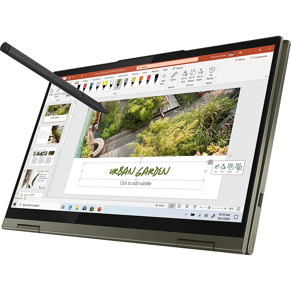Lenovo Lenovo Yoga 7 14" 2-in-1 Laptop - Intel Core i7-1165G7 - RAM 12GB - SSD 512GB - Dark Moss | 82BH00DMUS - Computers & Tech - Lebanon