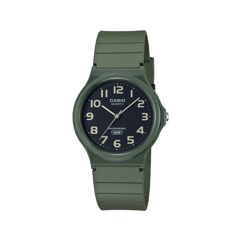 Casio Casio casio-unisex-3h-watch- Unisex Resin Watch Green 39 mm | MQ-24UC-3BDF - Sports & Outdoors - Lebanon