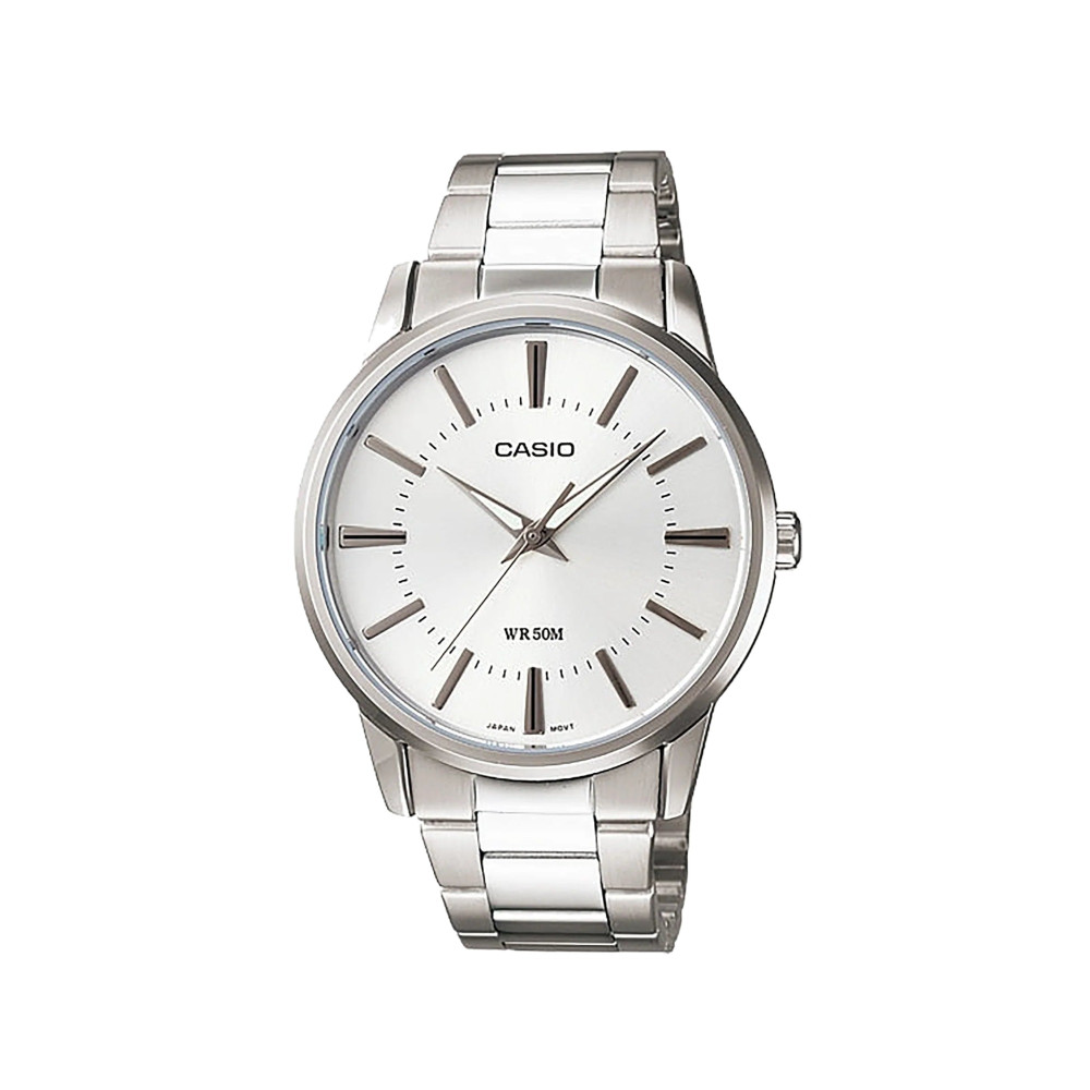 Casio Casio casio-men-3h-watch- Men's Analog Watch Silver 47mm | MTP-1303D-7AVDF - Sports & Outdoors - Lebanon