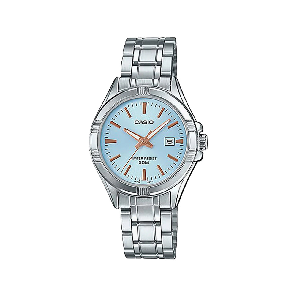 Casio Casio casio-men-3h-watch- Men's Analog Watch Blue Dial 44mm | MTP-1308D-2AVDF - Sports & Outdoors - Lebanon