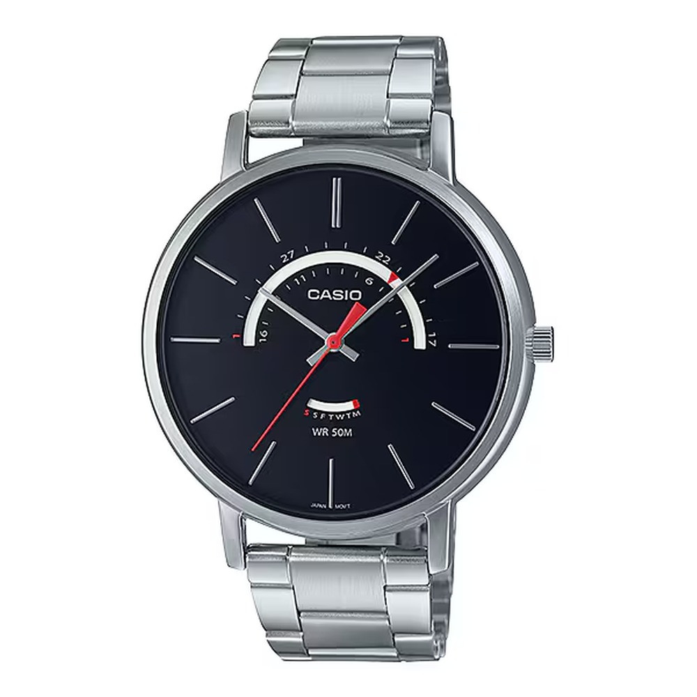 Casio Casio casio-men-3h-watch- Men's Analog Watch Stainless Steel | MTP-B105D-1AVDF - Sports & Outdoors - Lebanon