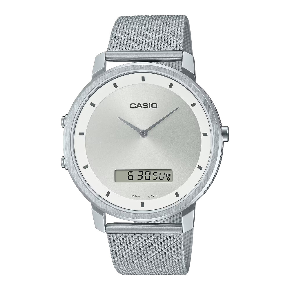 Casio Casio casio-men-3h-watch- Men Analog Digital Watch White | MTP-B200M-7EDF - Sports & Outdoors - Lebanon