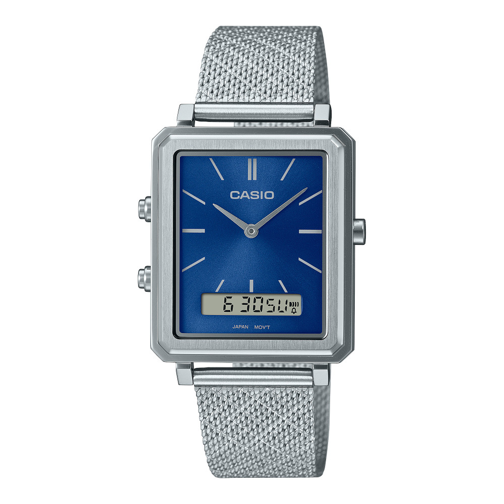 Casio Casio casio-men-3h-watch- Men's Analog-Digital Watch Blue | MTP-B205M-2EDF - Sports & Outdoors - Lebanon