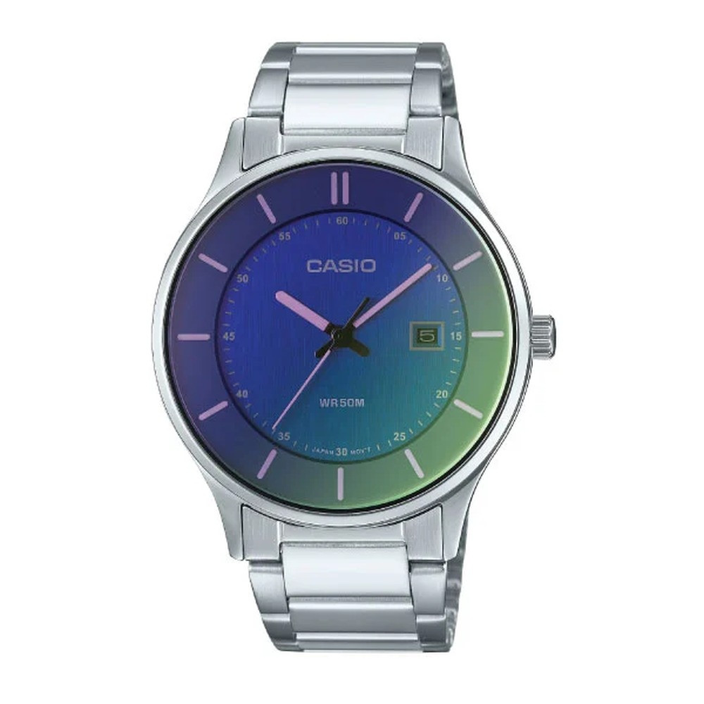 Casio Casio Men 3H Watch Blue Dial Stainless Steel | MTP-E605D-2EVDF - Other - Lebanon