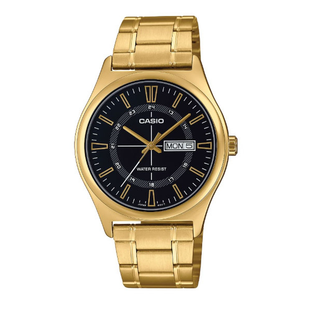 Casio Casio casio-men-3h-watch- Men's Analog Watch Stainless Steel | MTP-V006G-1CUDF - Home & Kitchen - Lebanon