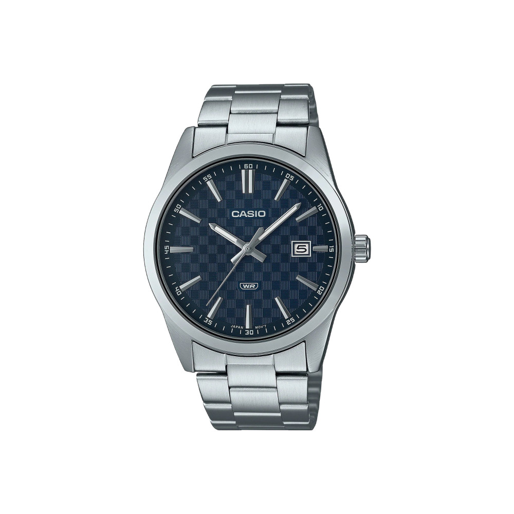 Casio Casio casio-men-3h-watch- Men's Analog Watch Blue Dial 48 mm | MTP-VD03D-2AUDF - Sports & Outdoors - Lebanon