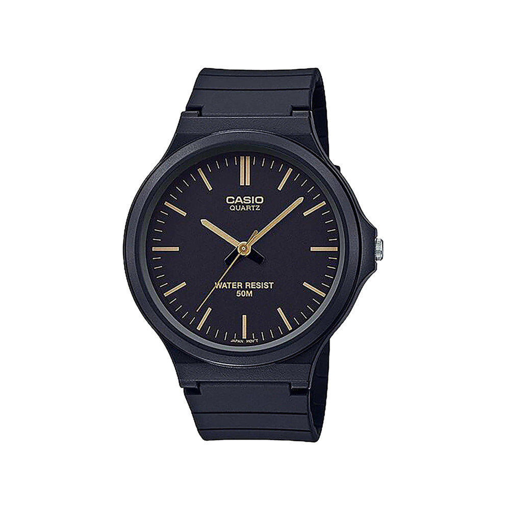 Casio Casio casio-3h-unisex-watch- Men's Analog Watch Black Resin | MW-240-1E2VDF - Sports & Outdoors - Lebanon