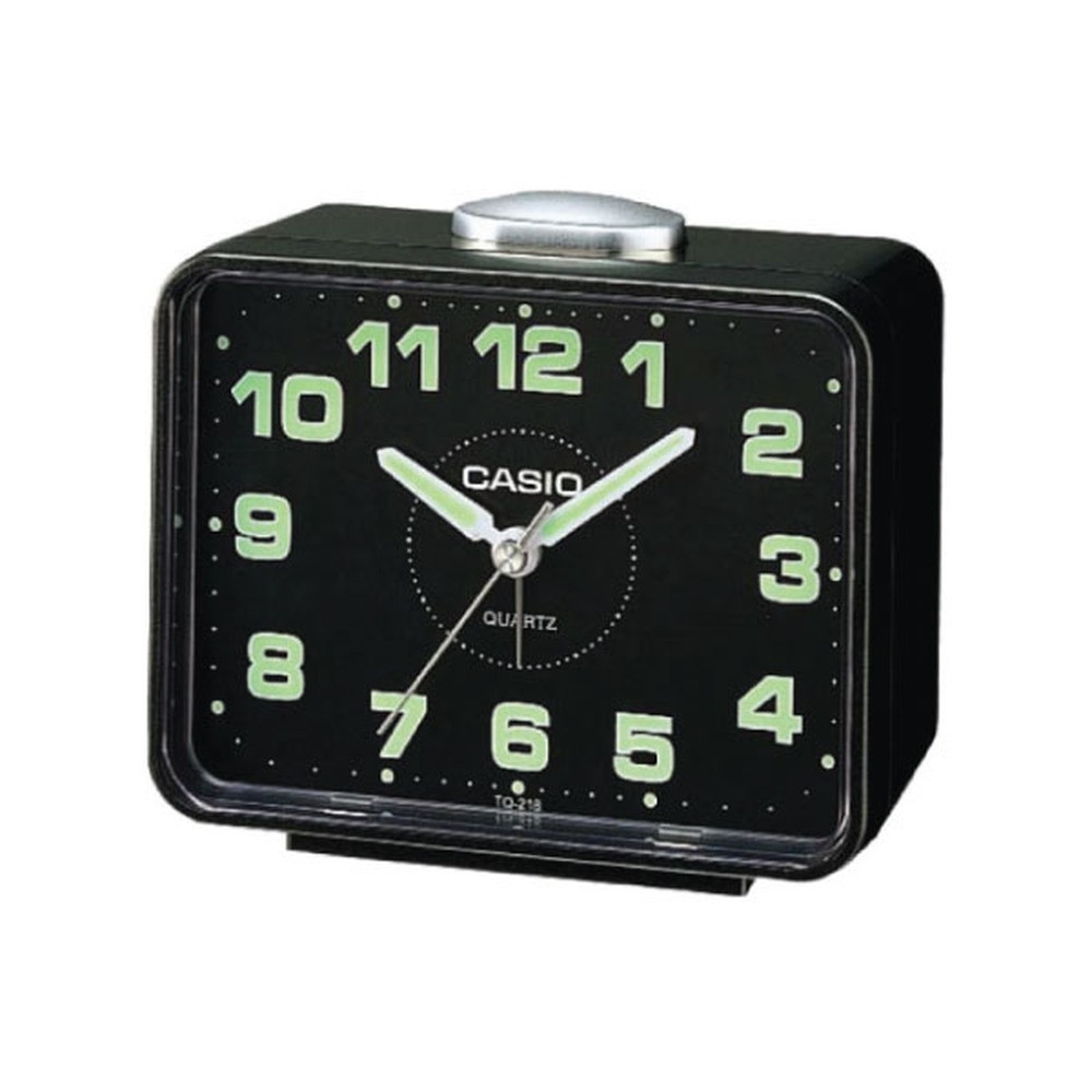 Casio Casio Desktop Clock Black Compact Alarm | TQ-218-1DF - Home & Kitchen - Lebanon