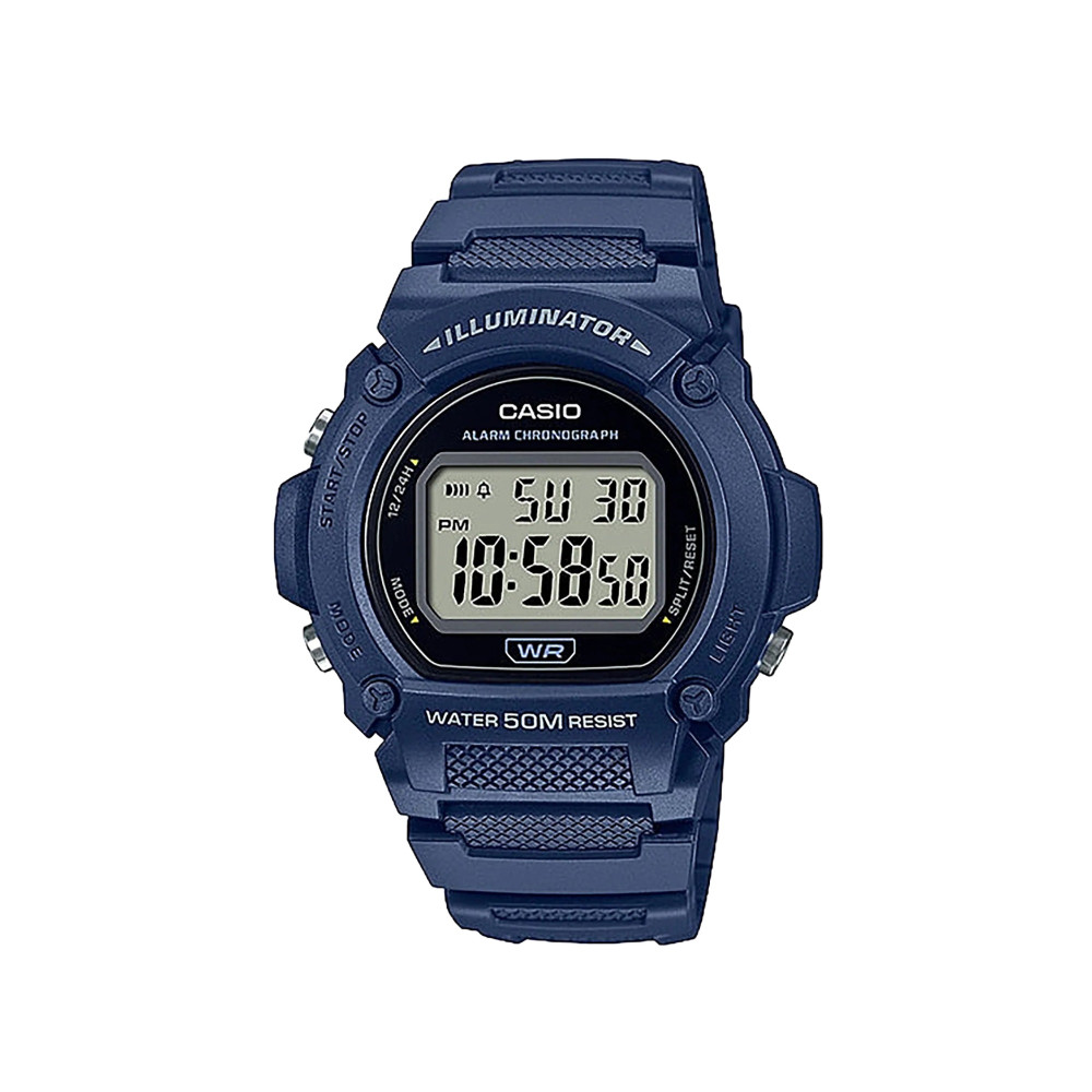 Casio Casio Digital Watch Blue Resin | W-219H-2AVDF - Sports & Outdoors - Lebanon