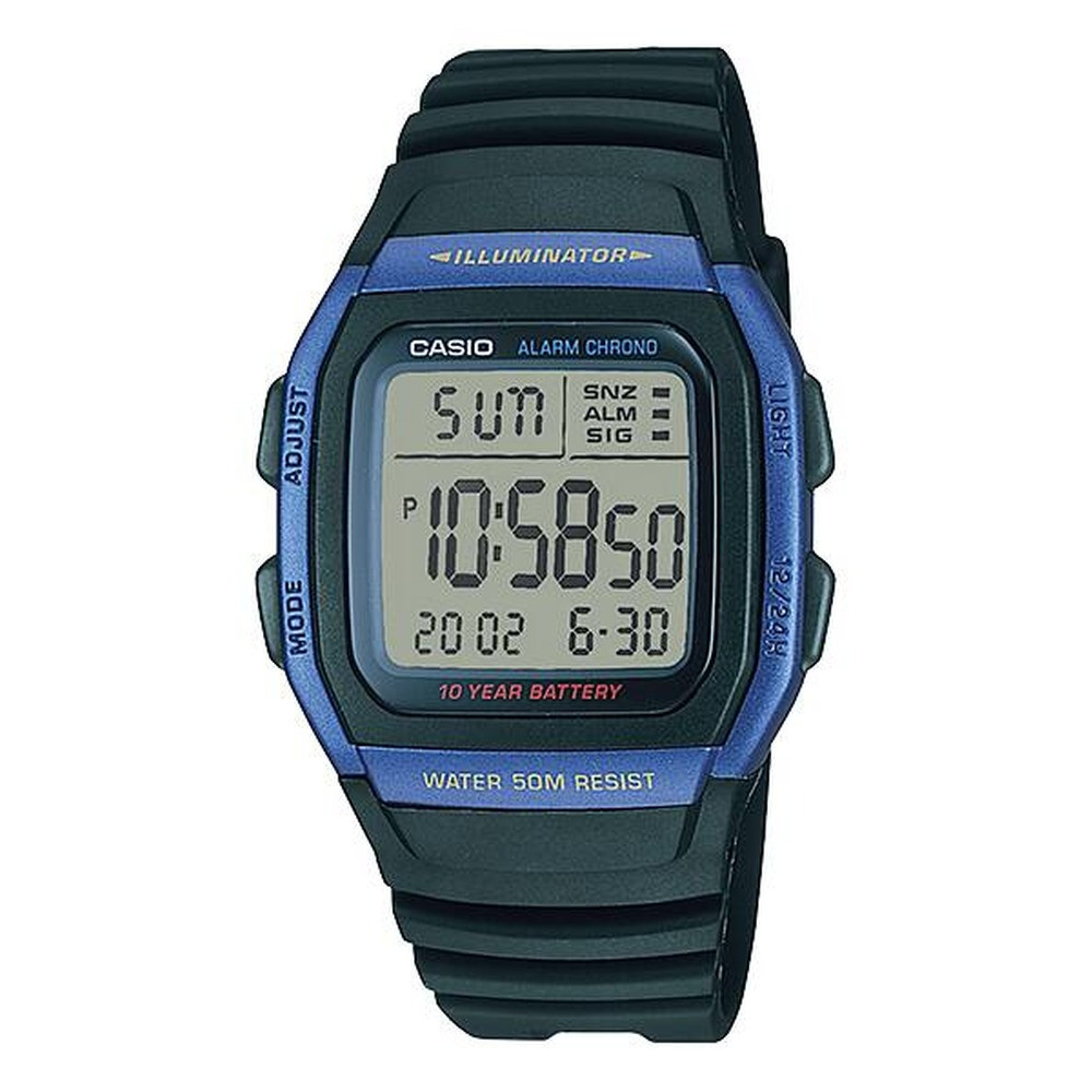 Casio Casio Digital Watch Blue 50m Water Resistant | W-96H-2AVDF - Sports & Outdoors - Lebanon