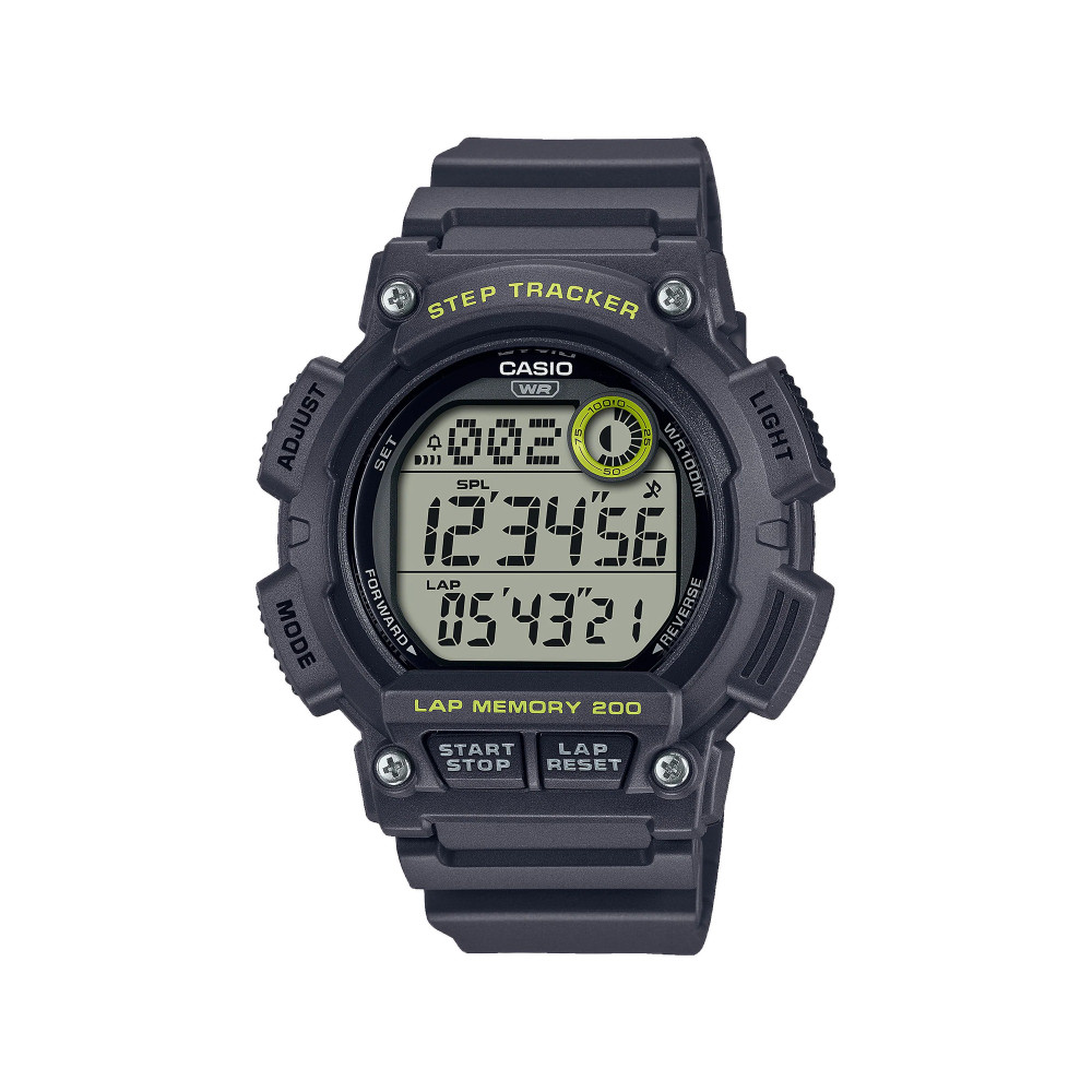 Casio Casio Men's Digital Watch Black 100m | WS-2100H-8AVDF - Sports & Outdoors - Lebanon