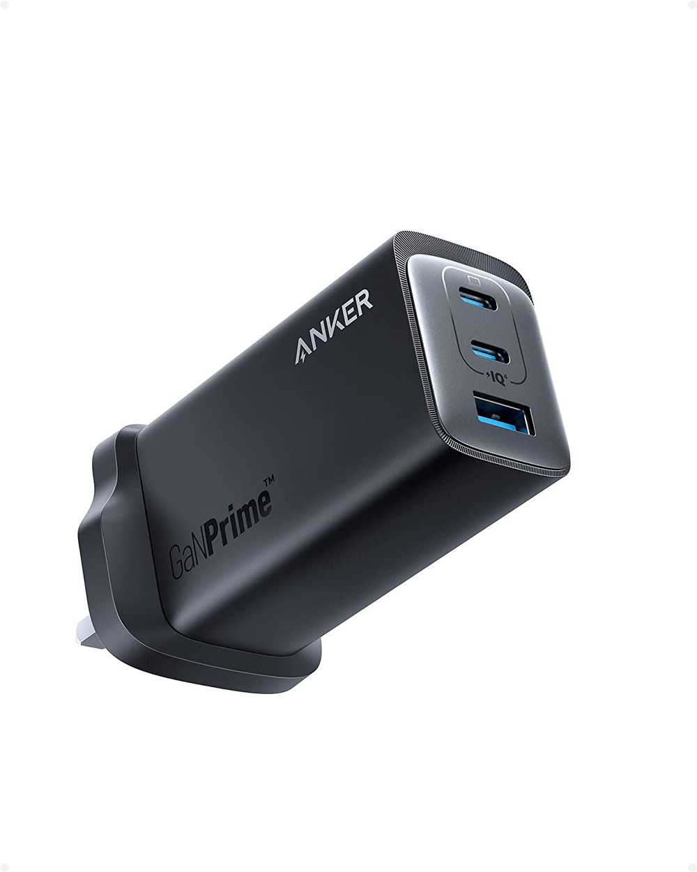 Anker Anker 737 3-Port Fast Wall Charger GaNPrime 120W, USB C Charger, Black | A2148311 - Phones & Wearables - Lebanon