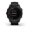 Garmin Fenix 7X Sapphire Solar GPS Smart Watch Fiber-Reinforced Polymer with Black DLC Titanium Band | 010-02541-22